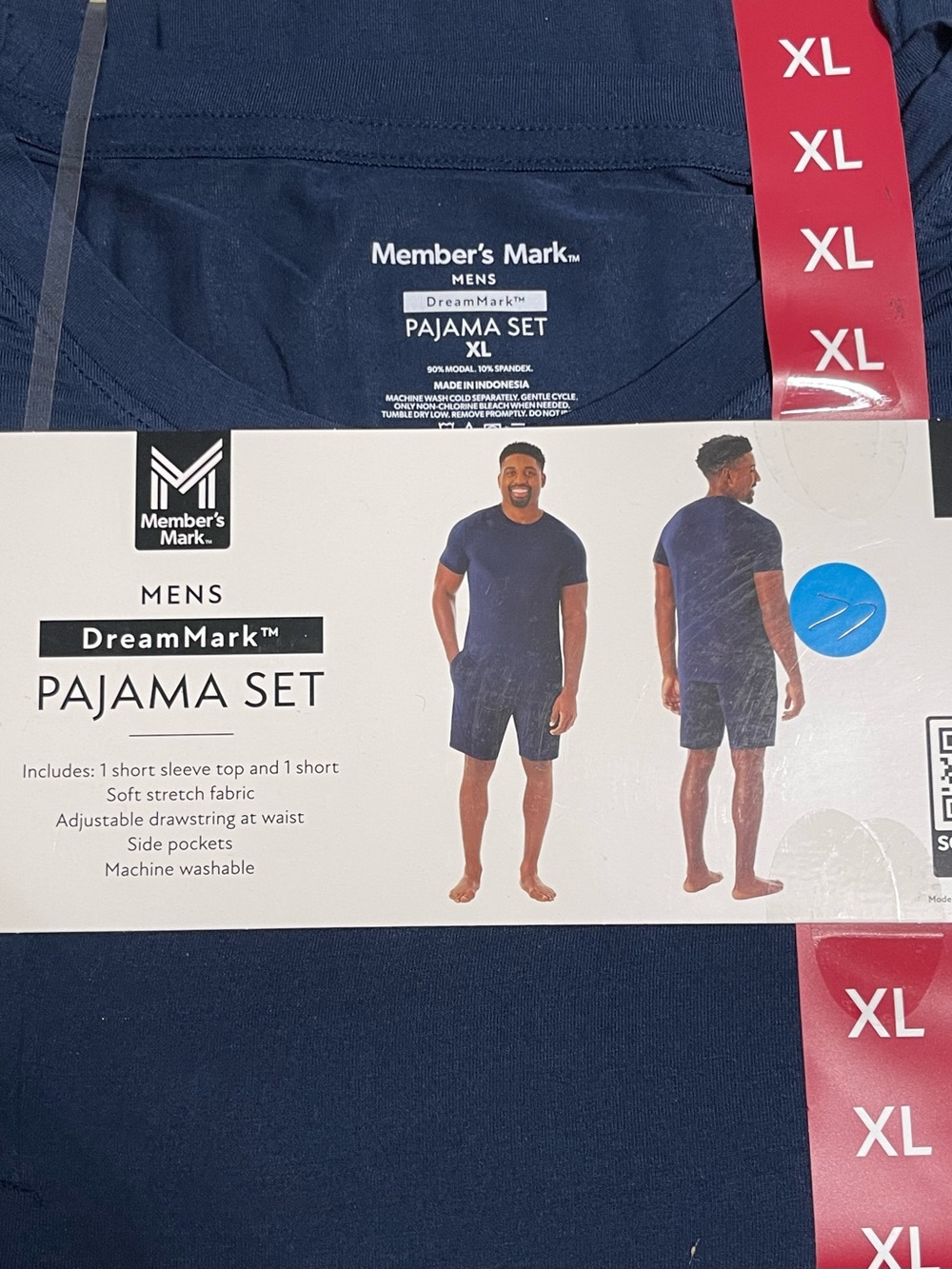 Member's Mark Men's DreamMark Navy Short-Sleeve Pajama Set